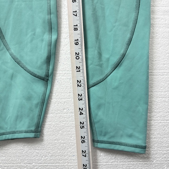 Athleta Rainier Tight Leggings Women Teal High Rise M Cold Weather Active Cozy - Picture 6 of 10